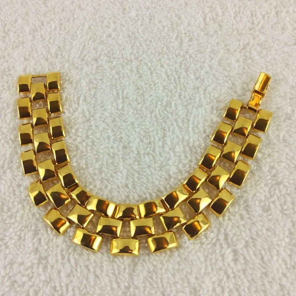 (3/$20) gold tone bracelet with links